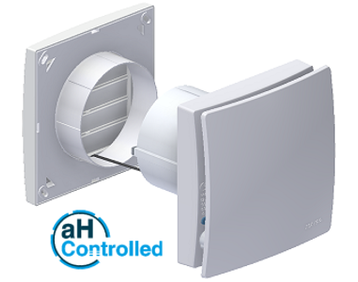 Aero_aH100 Exhaust air fan with integrated dehumidification control for automatic room dehumidification