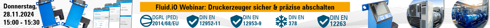 Fluid.iO Webinar ES-Serie Druckwächter - Druckbegrenzer - Sicherheitsdruckbegrenzer